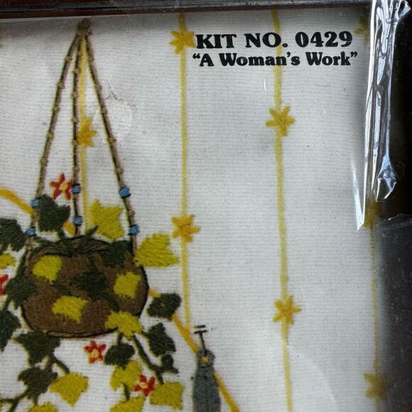 Vintage 70’s Paragon Needlcraft Kit 0429 A Women’s Work New In Box - Picture 3 of 8